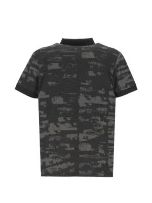 BOSS abstract-print polo shirt