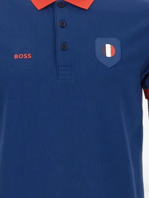 BOSS  logo-detail polo shirt
