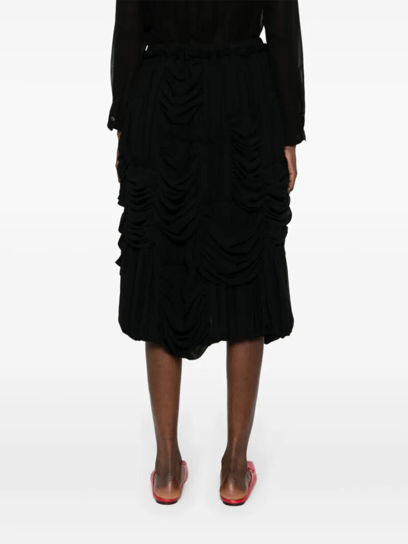 Comme Des Garçons Comme Des Garçons  draped midi skirt