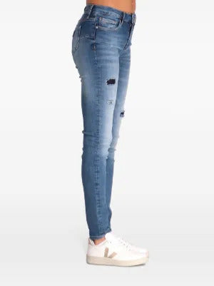 Armani Exchange  distressed skinny jeans