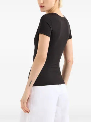 Armani Exchange  logo-embroidered T-shirt