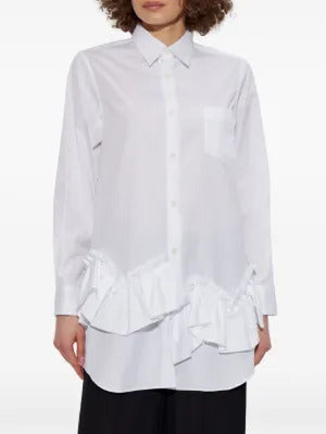 Comme Des Garçons Comme Des Garçons ruffled-trim shirt