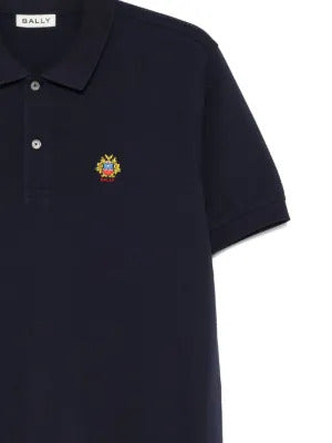 Bally logo-patch polo shirt