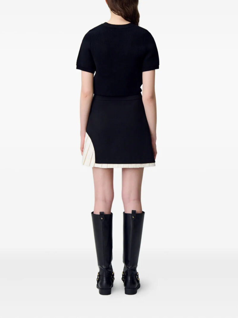 Claudie Pierlot pleated-panel mini skirt