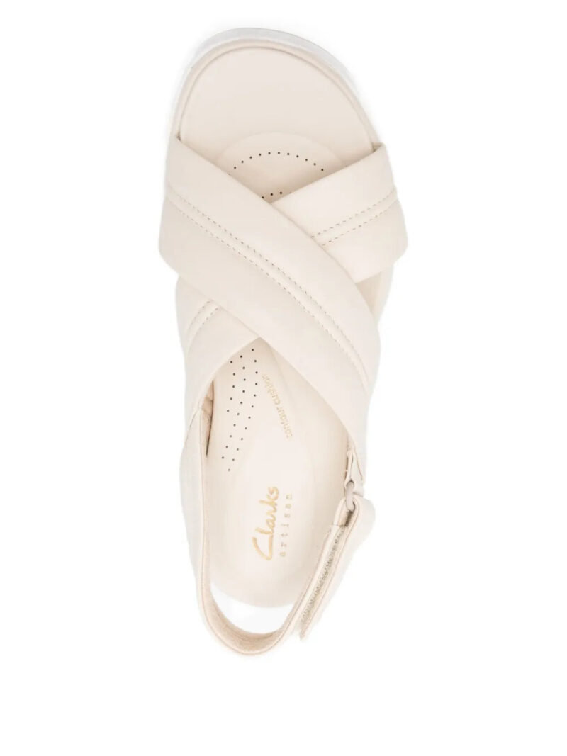 Clarks  30mm Tuscan cross-strap platform sandals