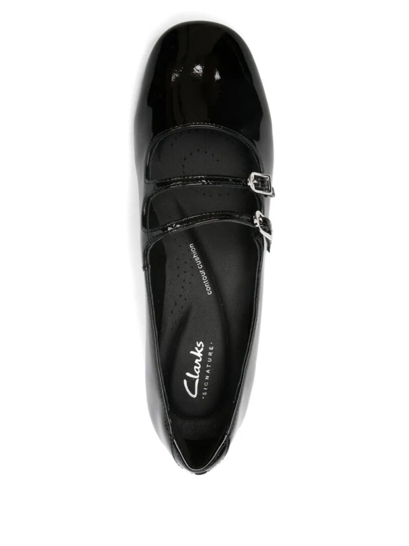 Clarks  30mm Daiss patent-leather buckled pumps