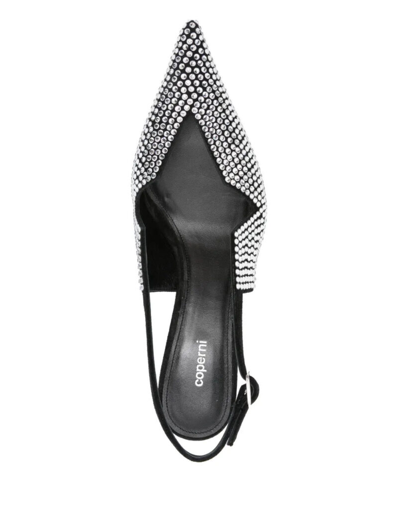 Coperni  60mm crystal-embellished slingback pumps