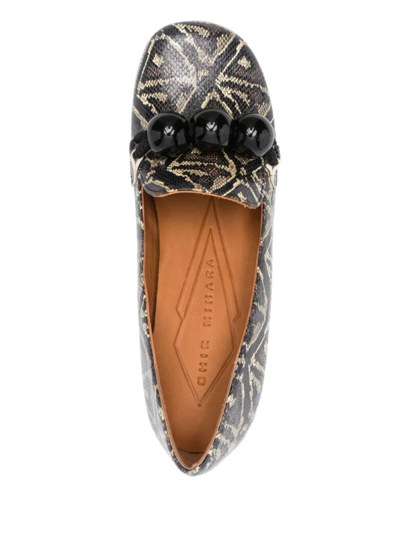 Chie Mihara 50mm Mumba geometric-pattern block-heel pumps