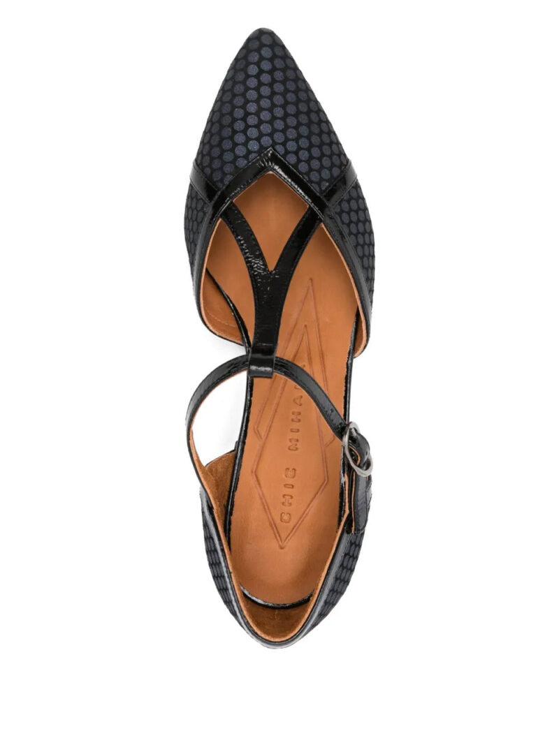 Chie Mihara 40mm polka-dot T-bar pumps