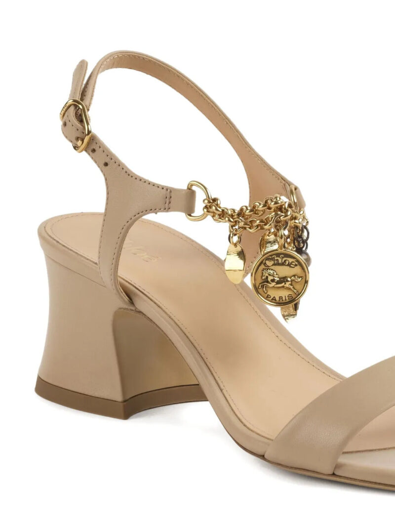 Chloé  55mm charm-embellished block-heel sandals