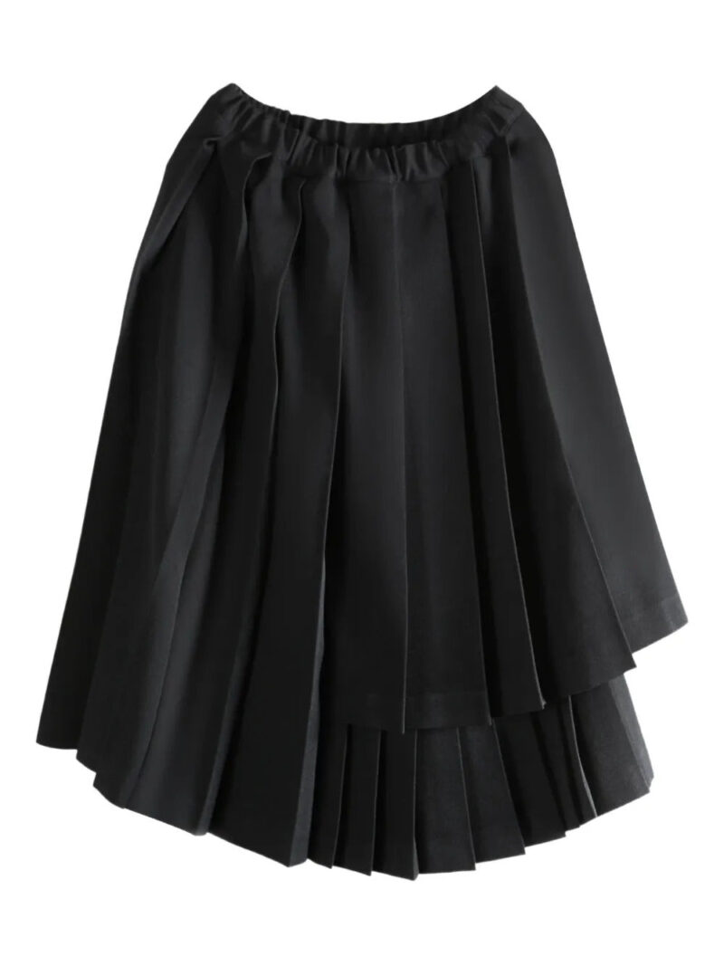 Comme Des Garçons Comme Des Garçons  pleated asymmetric midi skirt