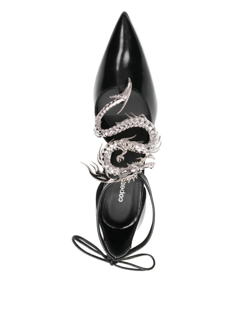 Coperni 95mm dragon wedge-heel pumps