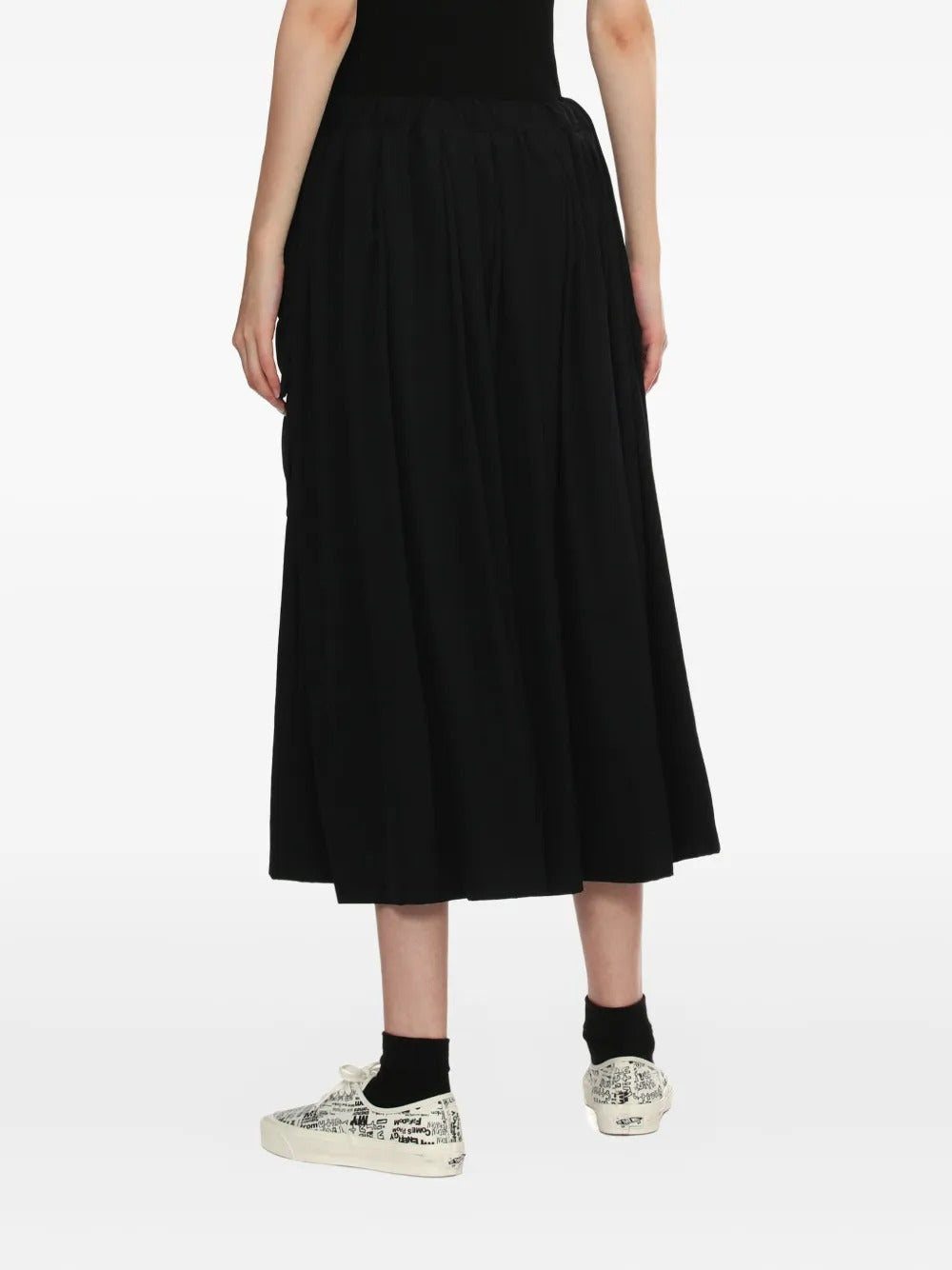 Comme Des Garçons Comme Des Garçons elasticated-waistband midi skirt - Image 2