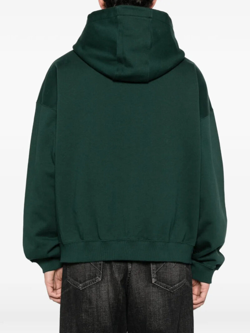 COLE BUXTON  logo-print zip-fastening hoodie