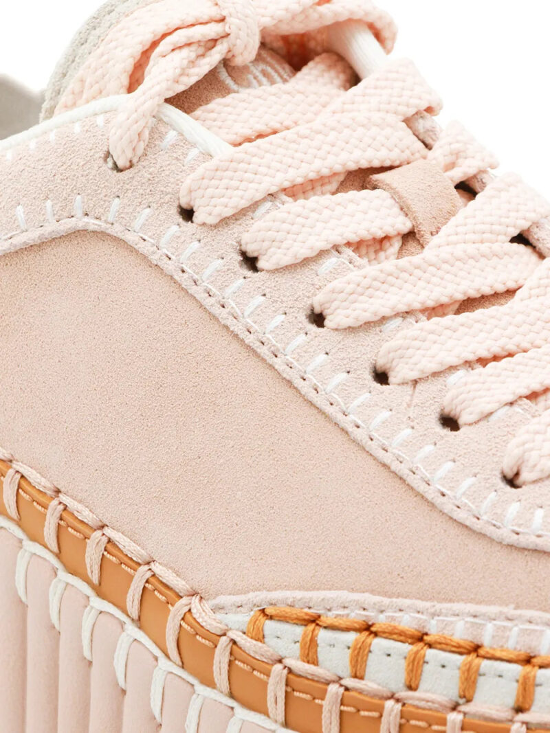 Chloé lace-up platform trainers