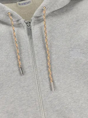 Burberry  check-detail hoodie