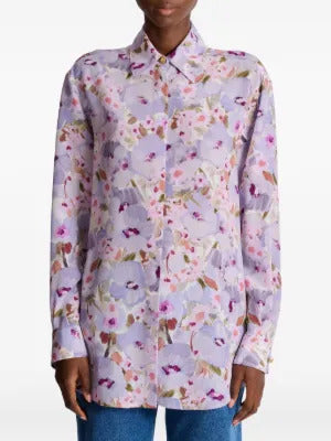 Balmain floral-print shirt