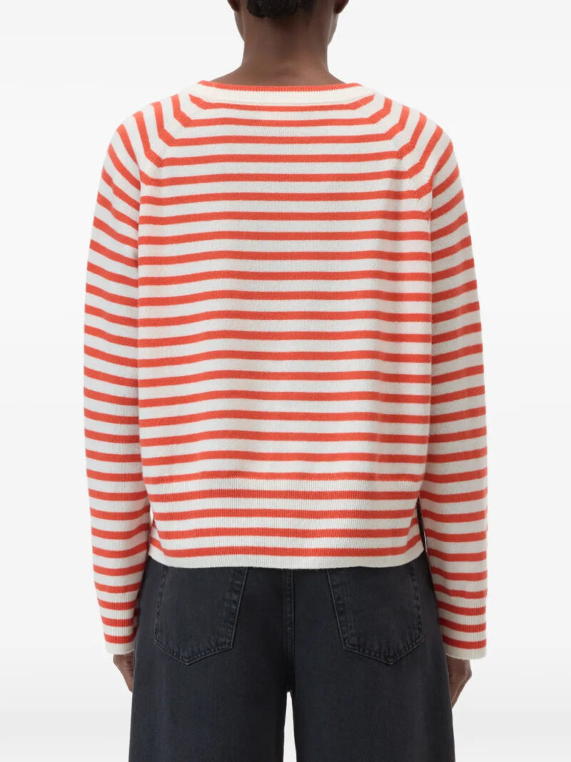 Closed striped crew-neck T-shirt