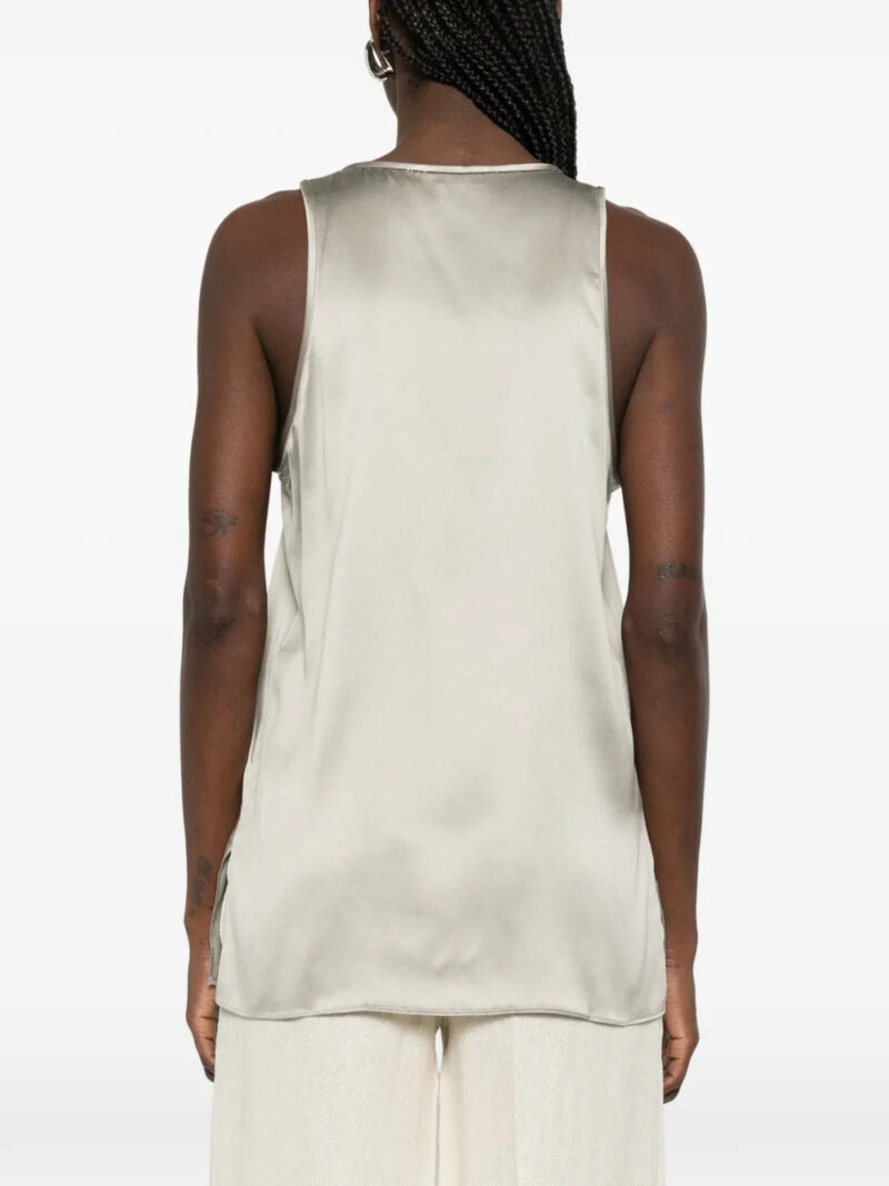 Brunello Cucinelli  scoop-neck silk blouse