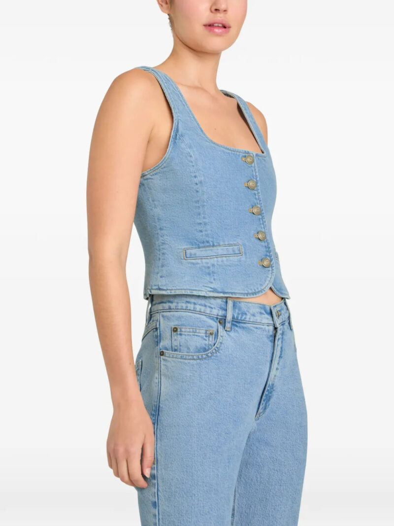 Cinq A Sept  Rowena button-up denim top