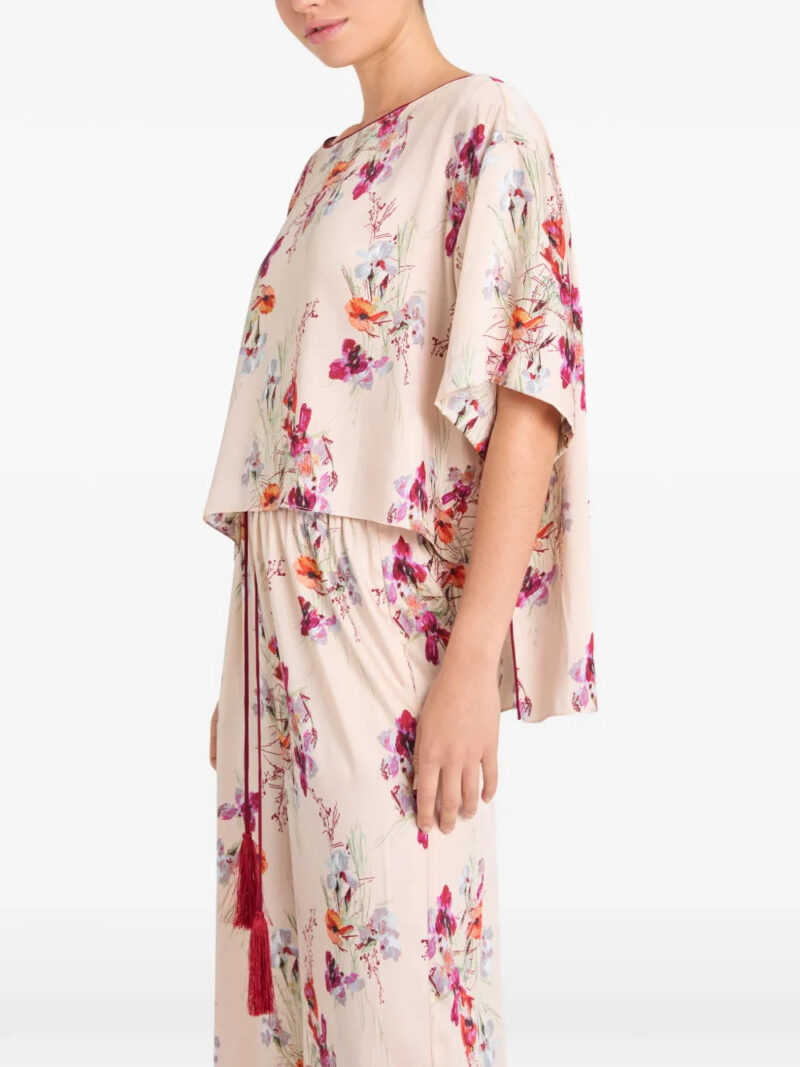 Cinq A Sept  floral print layered blouse