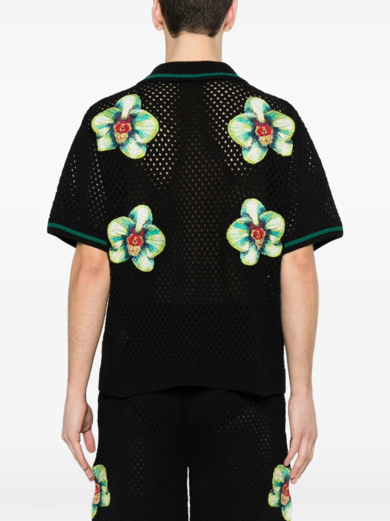 Casablanca  floral-embroidered shirt