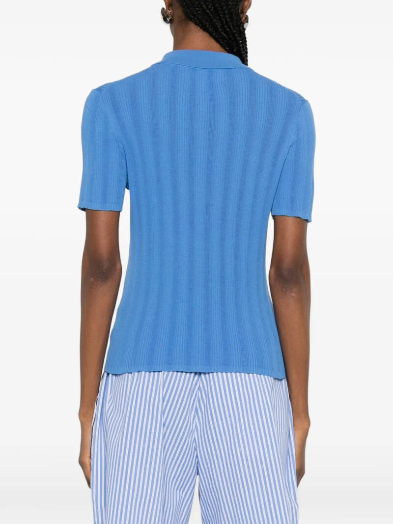BOMPARD  ribbed polo top