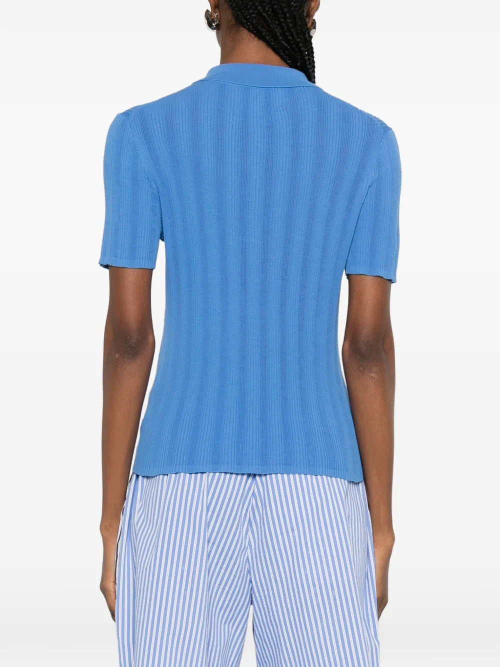 BOMPARD ribbed polo top - Image 2