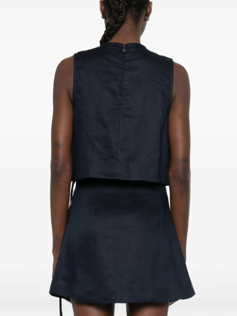 BONDI BORN tie detail sleeveless top