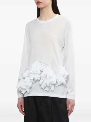 Comme Des Garçons  ruffled long-sleeve top