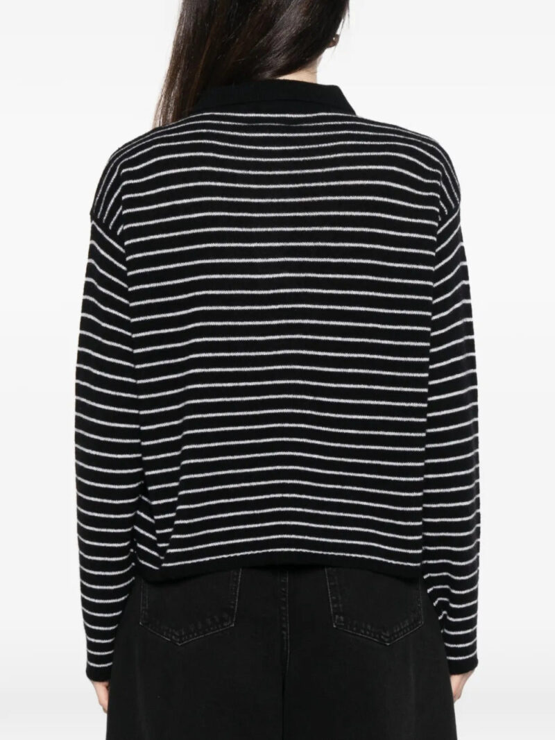 BeYou  striped buttoned polo top