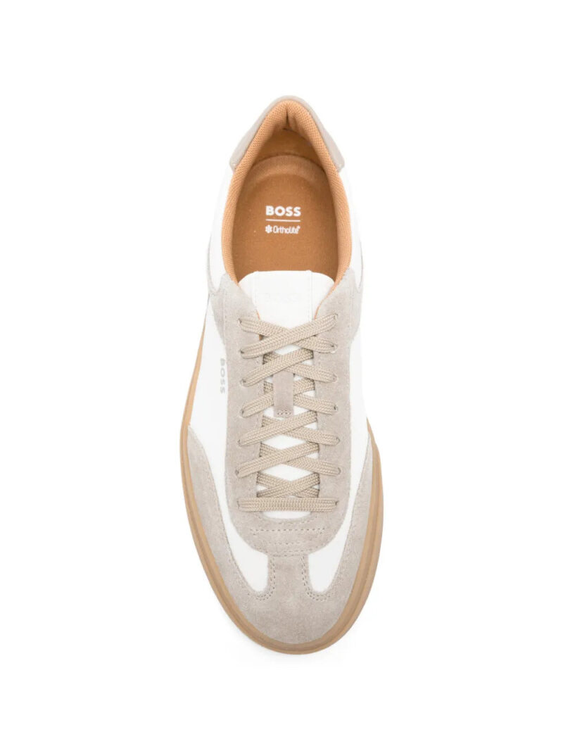 BOSS  suede-panelled sneakers