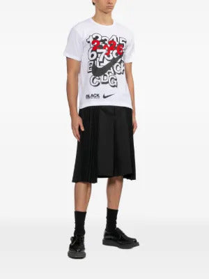 Black Comme Des Garçons  x Nike logo-print T-shirt
