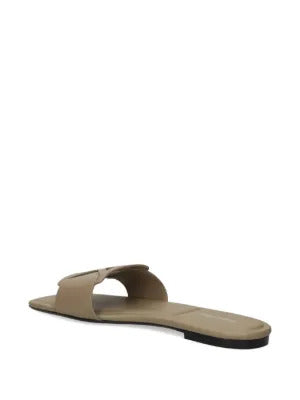 Calvin Klein CK Provence logo leather sandals