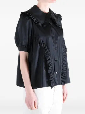 Comme Des Garçons ruffled cotton shirt - Image 2