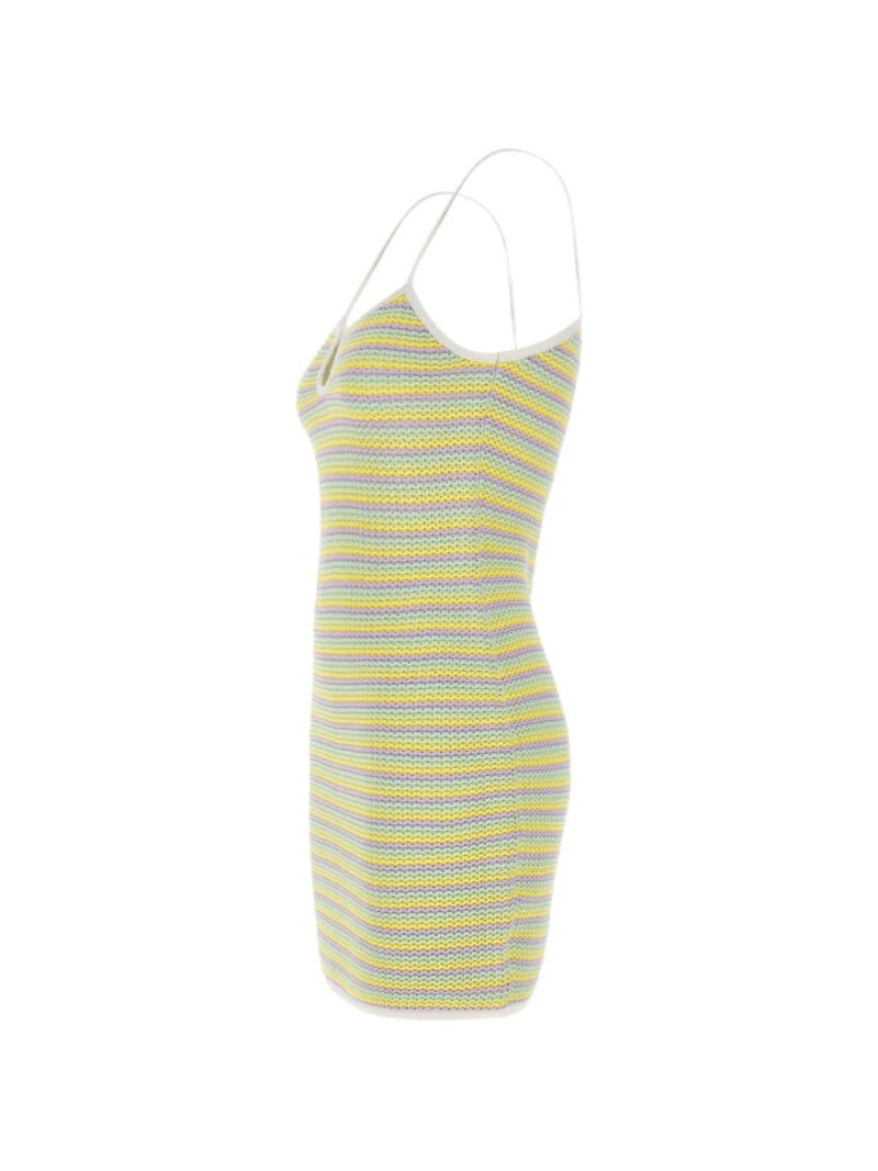 Casablanca  Bourgeois striped keyhole knit dress