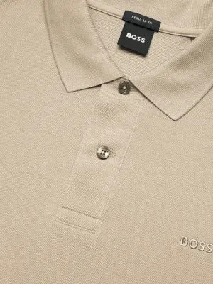 BOSS  Pallas logo-embroidered cotton-piqué polo shirt