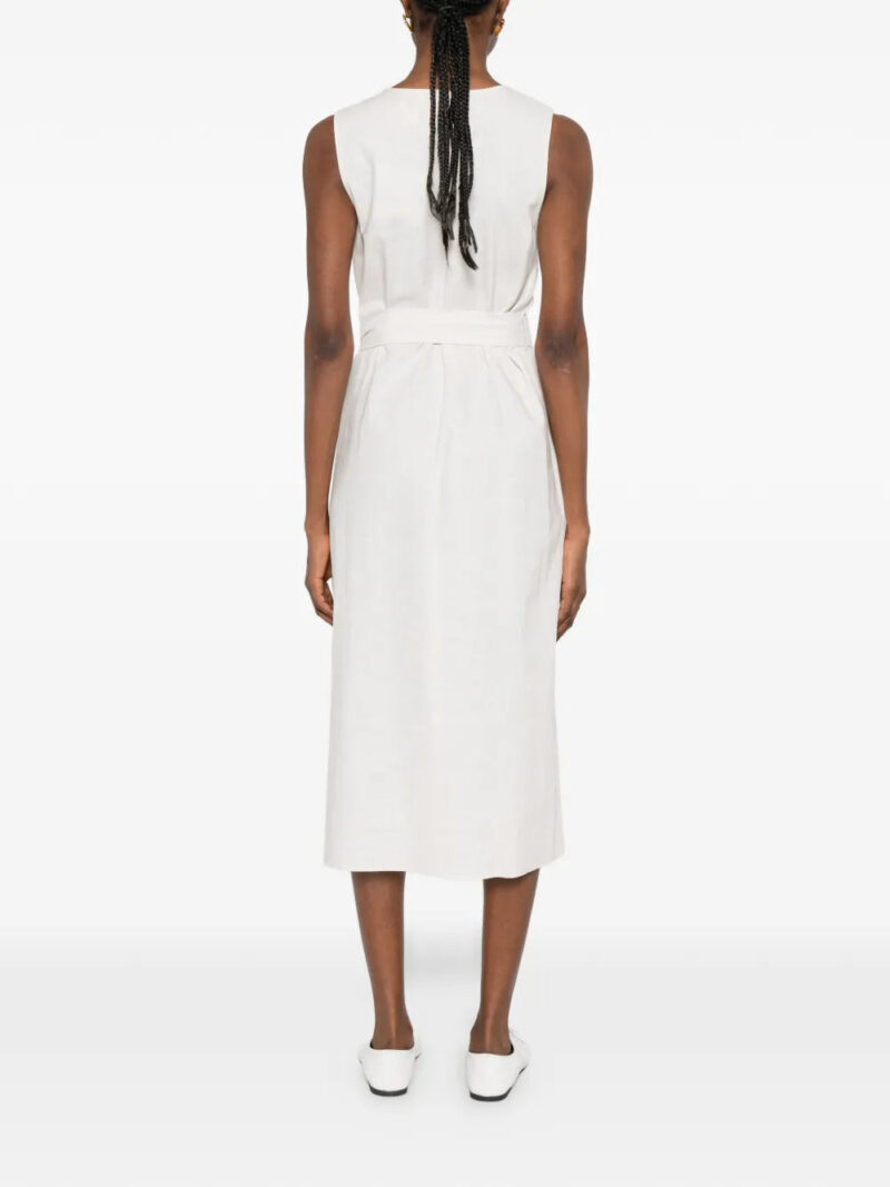 Calvin Klein  V-neck belted midi dress