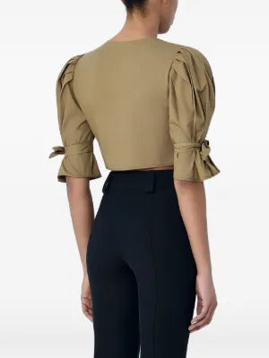 Chloé  buttoned cropped shirt