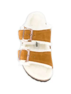 Birkenstock Arizona fur sandals