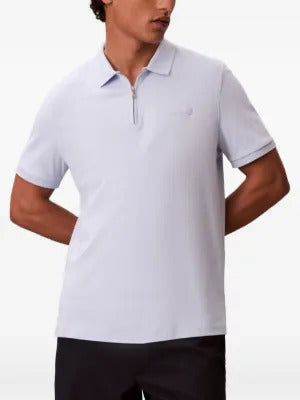 Calvin Klein  zip-fastening logo-patch polo shirt
