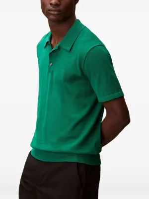 Calvin Klein  Supima embroidered-logo polo shirt