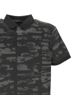 BOSS abstract-print polo shirt